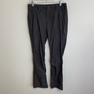 Prana Womens Pants Alana Hiking Roll Up Cargo Slim Outdoor Gorpcore 12 Dark Iron